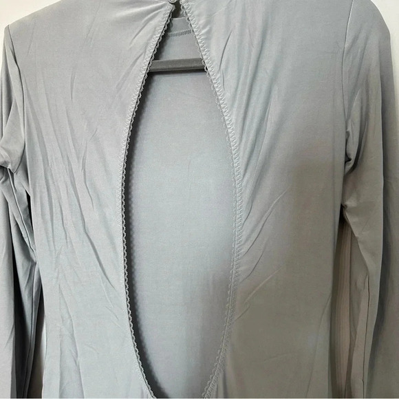 We Are HAH Southern Lady Silver Long Sleeve Open Back Midi Dress NWT - Picture 16 of 16